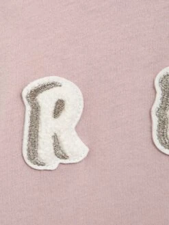 Reiss Pale Pink Bobbi Junior Motif Crew Neck T-Shirt -Style Trend Shop 129 951s6