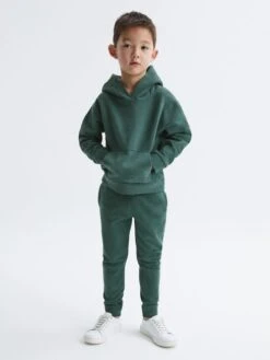 Reiss Midnight Green Alexander Junior Oversized Garment Dye Jersey Hoodie -Style Trend Shop 141112s3