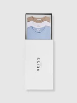 Reiss Neutral Bless 3 Pack Crew Neck T-Shirts