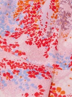 Reiss Pink Print Max Junior Floral Print Pleated Dress -Style Trend Shop 163181s6