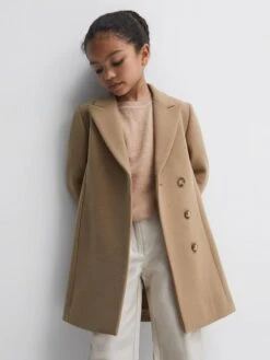 Reiss Camel Harlow Junior Mid Length Wool Blend Coat 15 Reiss Camel Harlow Junior Mid Length Wool Blend Coat -Style Trend Shop 172523s6