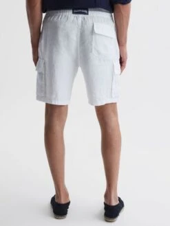 Reiss White Baie Vilebrequin Linen Shorts 10 Reiss White Baie Vilebrequin Linen Shorts -Style Trend Shop 198700s4