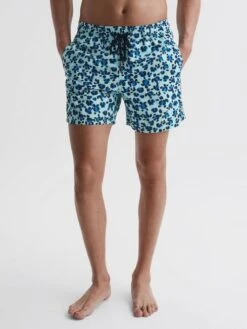 Reiss Blue Multi Moorea Vilebrequin Leopard Print Swim Shorts -Style Trend Shop 199 963s3