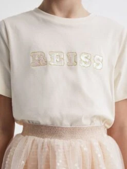 Reiss Pale Pink Jasmine Junior Sequin T-Shirt 11 Reiss Pale Pink Jasmine Junior Sequin T-Shirt -Style Trend Shop 2WC902s4