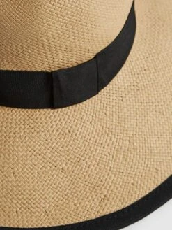 Reiss Natural Nina Raffia Woven Wide Brim Hat -Style Trend Shop 378841s4