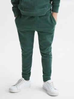 Reiss Midnight Green Ali Senior Garment Dye Jersey Joggers -Style Trend Shop 400712s3