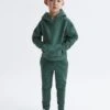 Reiss Midnight Green Alexander Senior Oversized Garment Dye Jersey Hoodie