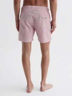 Reiss Pink Clipper Hemingsworth Seersucker Swim Shorts -Style Trend Shop 450 355s4