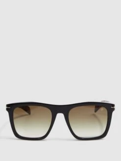 Reiss Eyewear By David Beckham Squared Tortoiseshell Sunglasses