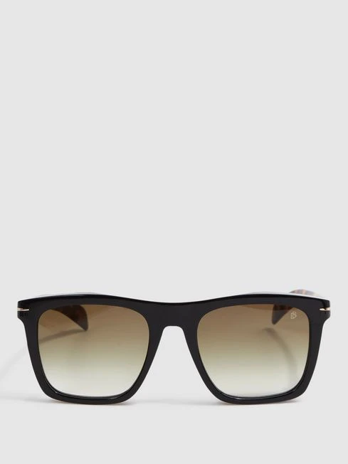 Reiss Eyewear By David Beckham Squared Tortoiseshell Sunglasses 3 Reiss Eyewear By David Beckham Squared Tortoiseshell Sunglasses