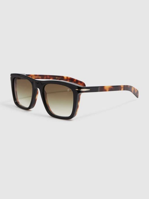Reiss Eyewear By David Beckham Squared Tortoiseshell Sunglasses 6 Reiss Eyewear By David Beckham Squared Tortoiseshell Sunglasses - Image 4