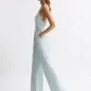 Reiss Green Irina Embellished Wide Leg Jumpsuit -Style Trend Shop 511 904s