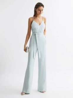 Reiss Green Irina Embellished Wide Leg Jumpsuit 11 Reiss Green Irina Embellished Wide Leg Jumpsuit -Style Trend Shop 511 904s3