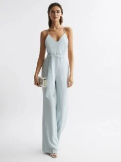 Reiss Green Irina Embellished Wide Leg Jumpsuit 15 Reiss Green Irina Embellished Wide Leg Jumpsuit -Style Trend Shop 511 904s7