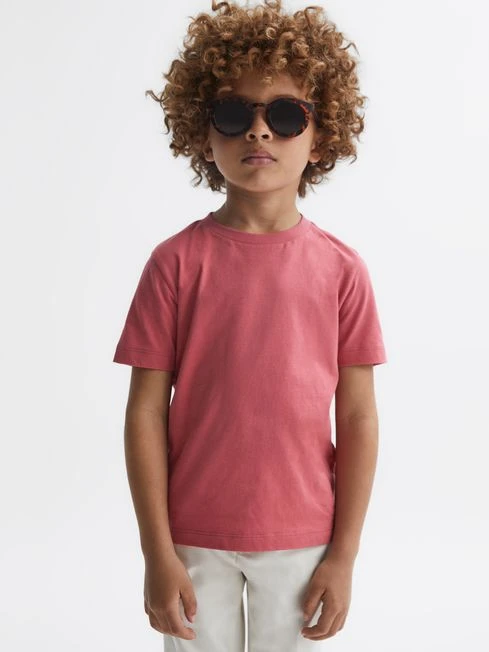 Reiss Coral Bless Junior Crew Neck T-shirt 3 Reiss Coral Bless Junior Crew Neck T-shirt