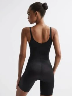 Reiss Black Spanx Shapewear Open-Bust Mid-Thigh Bodysuit 9 Reiss Black Spanx Shapewear Open-Bust Mid-Thigh Bodysuit -Style Trend Shop 658 826s4