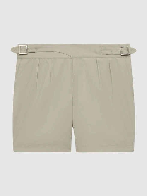 Reiss Stone Kulbir Gurka Hemingsworth Front Pleat Swim Shorts 4 Reiss Stone Kulbir Gurka Hemingsworth Front Pleat Swim Shorts - Image 2