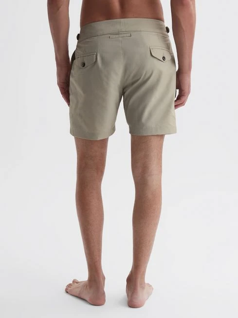 Reiss Stone Kulbir Gurka Hemingsworth Front Pleat Swim Shorts 6 Reiss Stone Kulbir Gurka Hemingsworth Front Pleat Swim Shorts - Image 4
