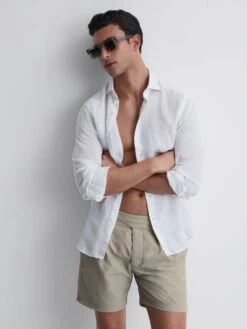 Reiss Stone Kulbir Gurka Hemingsworth Front Pleat Swim Shorts 11 Reiss Stone Kulbir Gurka Hemingsworth Front Pleat Swim Shorts -Style Trend Shop 661 415s5