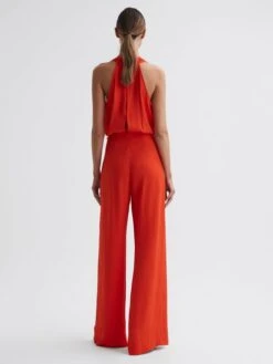 Reiss Orange Riley Cowl Neck Wide Leg Jumpsuit -Style Trend Shop 692800s4
