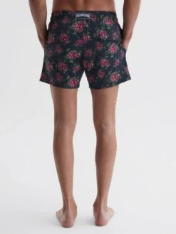 Reiss Black/Red Moorise Vilebrequin Turtle Print Swim Shorts -Style Trend Shop 706 193s4