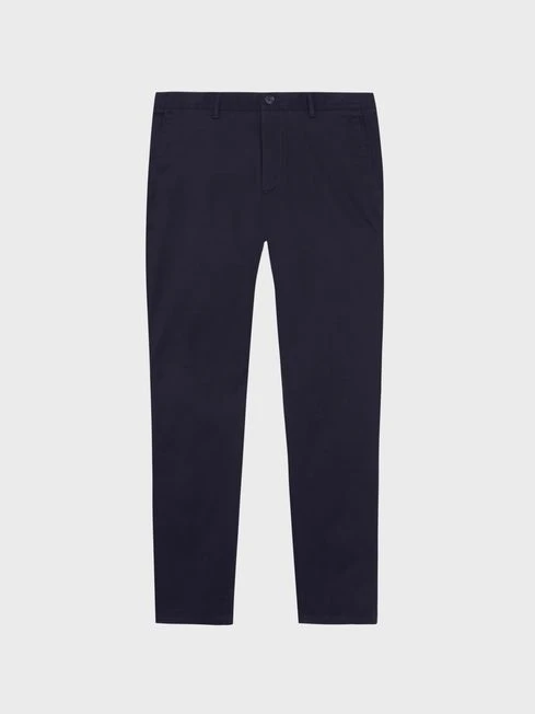 Reiss Navy Pitch Slim Fit Washed Chinos 4 Reiss Navy Pitch Slim Fit Washed Chinos - Image 2
