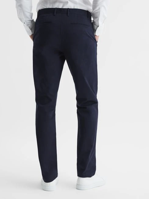 Reiss Navy Pitch Slim Fit Washed Chinos 7 Reiss Navy Pitch Slim Fit Washed Chinos - Image 5