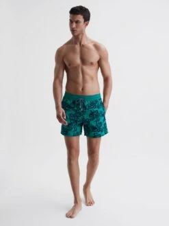 Reiss Turquoise Moorea Vilebrequin Octopus Print Swim Shorts