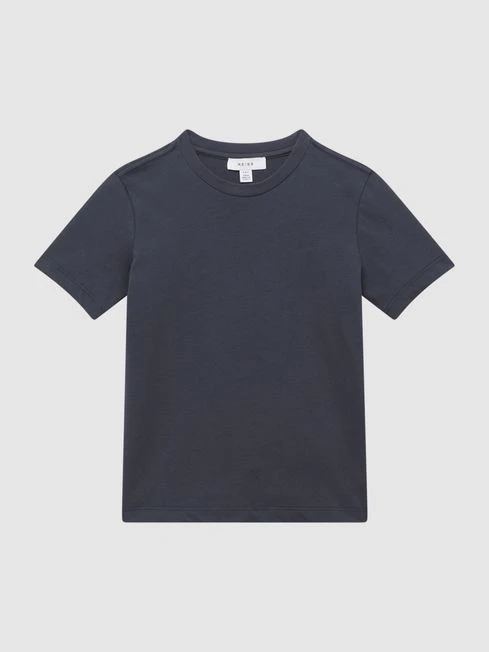 Reiss Airforce Blue Bless Senior Crew Neck T-shirt 4 Reiss Airforce Blue Bless Senior Crew Neck T-shirt - Image 2