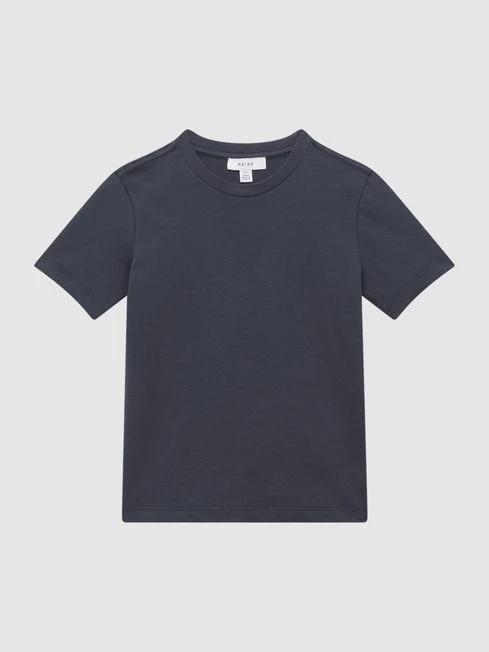 Reiss Airforce Blue Bless Junior Crew Neck T-shirt 4 Reiss Airforce Blue Bless Junior Crew Neck T-shirt - Image 2