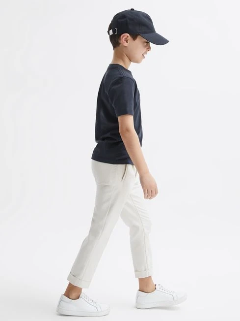 Reiss Airforce Blue Bless Junior Crew Neck T-shirt 5 Reiss Airforce Blue Bless Junior Crew Neck T-shirt - Image 3