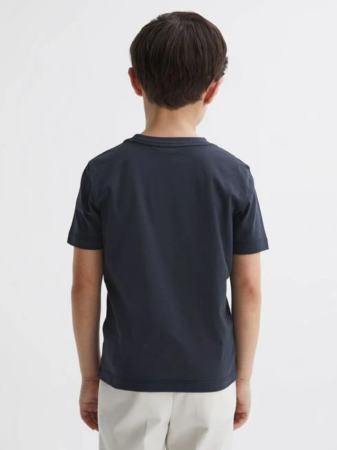 Reiss Airforce Blue Bless Junior Crew Neck T-shirt 7 Reiss Airforce Blue Bless Junior Crew Neck T-shirt - Image 5