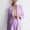 Reiss Lilac Hollie Double Breasted Linen Blazer 2 Reiss Lilac Hollie Double Breasted Linen Blazer -Style Trend Shop 884 686s