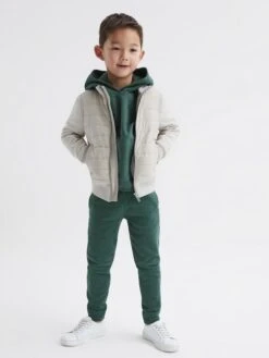 Reiss Midnight Green Ali Junior Garment Dye Jersey Joggers -Style Trend Shop 902563s6