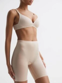 Reiss Champagne Spanx Shapewear Mid-Thigh Shorts