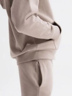 Reiss Taupe Ali Garment Dye Jersey Joggers -Style Trend Shop 955004s4