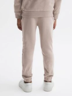 Reiss Taupe Ali Garment Dye Jersey Joggers -Style Trend Shop 955004s5