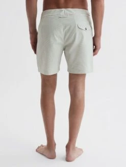 Reiss Green Clipper Hemingsworth Seersucker Swim Shorts -Style Trend Shop 958 949s4