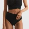 Reiss Black Cristina High Rise Bikini Bottoms