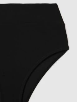 Reiss Black Cristina High Rise Bikini Bottoms -Style Trend Shop 9929L9s5