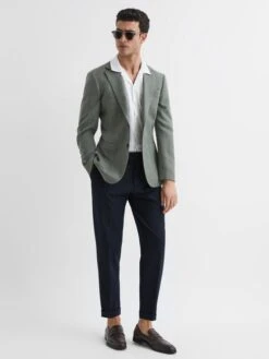 Reiss White Caspa Mercerised Jersey Cuban Collar Shirt -Style Trend Shop A34577s7