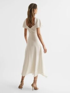 Reiss White Eleni Cap Sleeve Maxi Dress -Style Trend Shop A34747s5