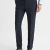 Reiss Navy Dunn Textured Slim Fit Trousers 2 Reiss Navy Dunn Textured Slim Fit Trousers -Style Trend Shop A76 322s