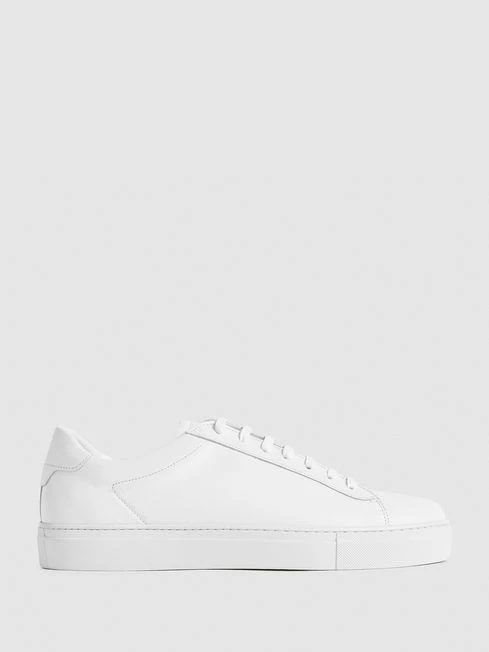 Reiss White Leather Trainers 3 Reiss White Leather Trainers