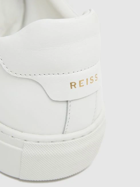 Reiss White Leather Trainers 6 Reiss White Leather Trainers - Image 4