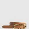 Reiss Tan Bailey Horseshoe Belt -Style Trend Shop A85 500s