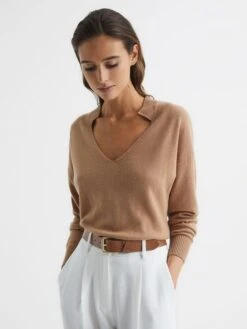 Reiss Tan Annexe Leather Belt -Style Trend Shop A85477s2