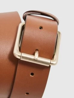 Reiss Tan Annexe Leather Belt -Style Trend Shop A85477s4
