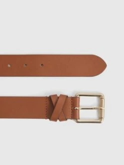 Reiss Tan Annexe Leather Belt -Style Trend Shop A85477s5