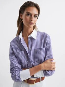 Reiss Tan Brompton Leather Belt -Style Trend Shop A99022s4